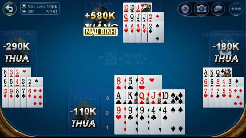 Chiến lược chơi Mậu Binh hiệu quả trên 188bet